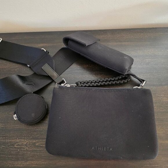 New Athleta Revive Modular Crossbody Bag, Black - Picture 2 of 3